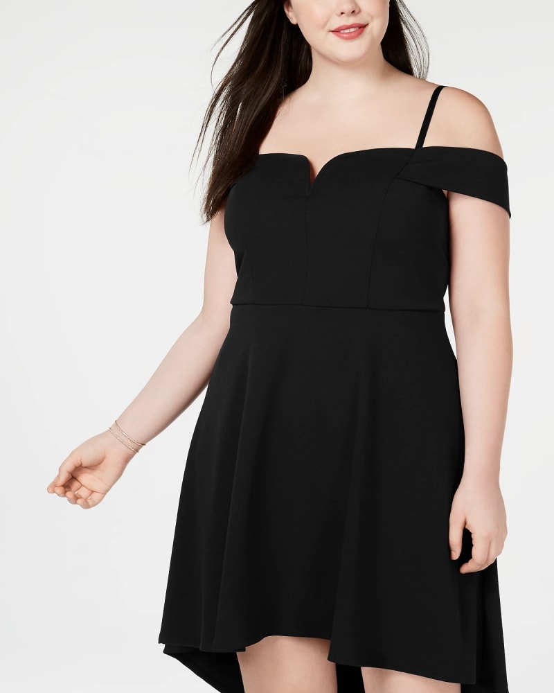 Womens black cold shoulder dress online